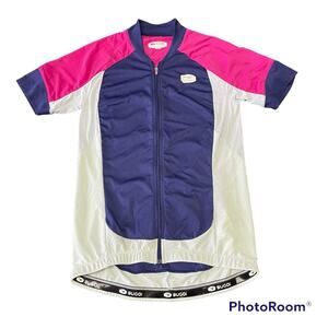 Sugoi Cycling Jersey Shirt Medium Short Sleeve Bicycle Race Cross Country Purple